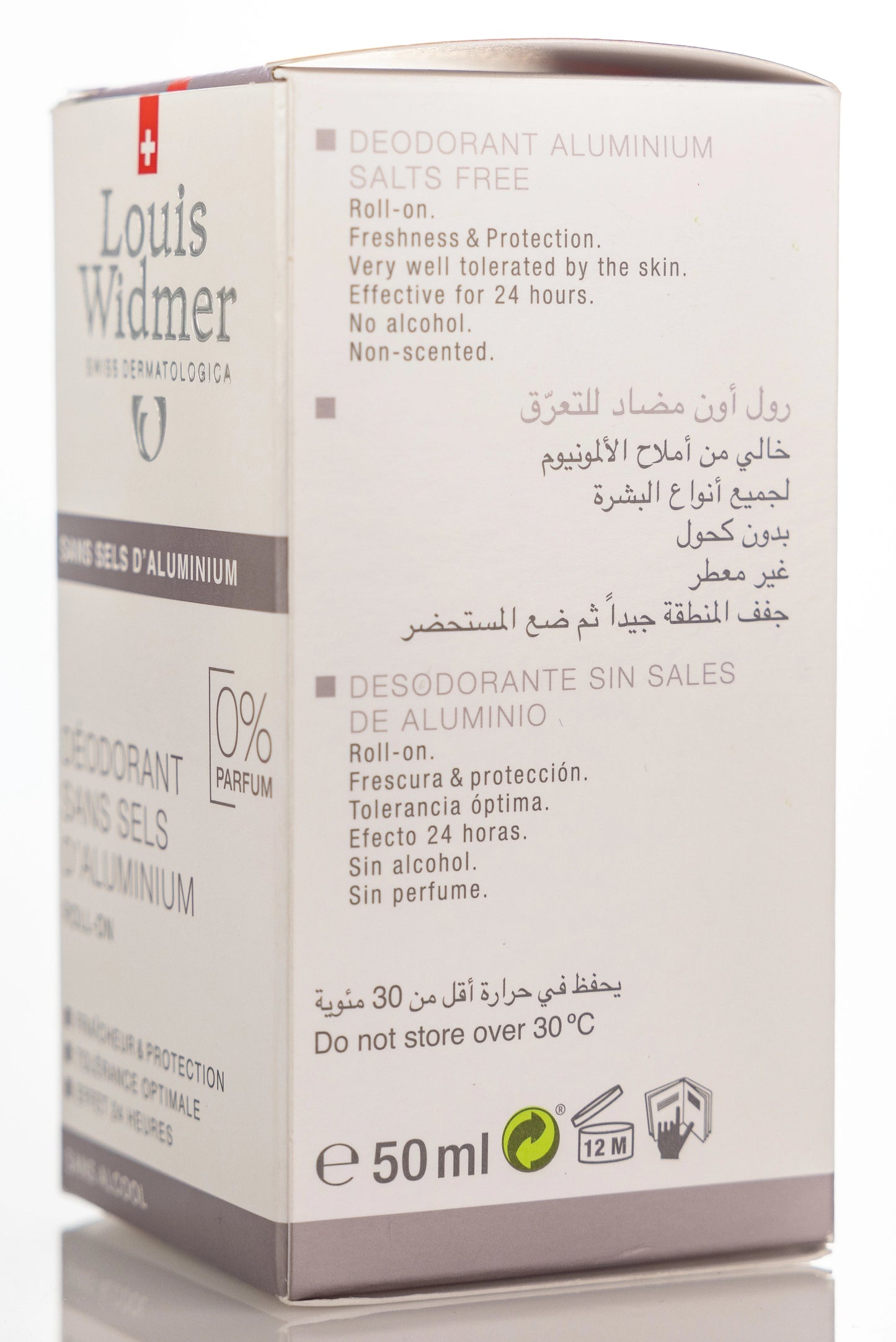 Louis Widmer Deoderant Roll On Aluminium Free  50 Ml