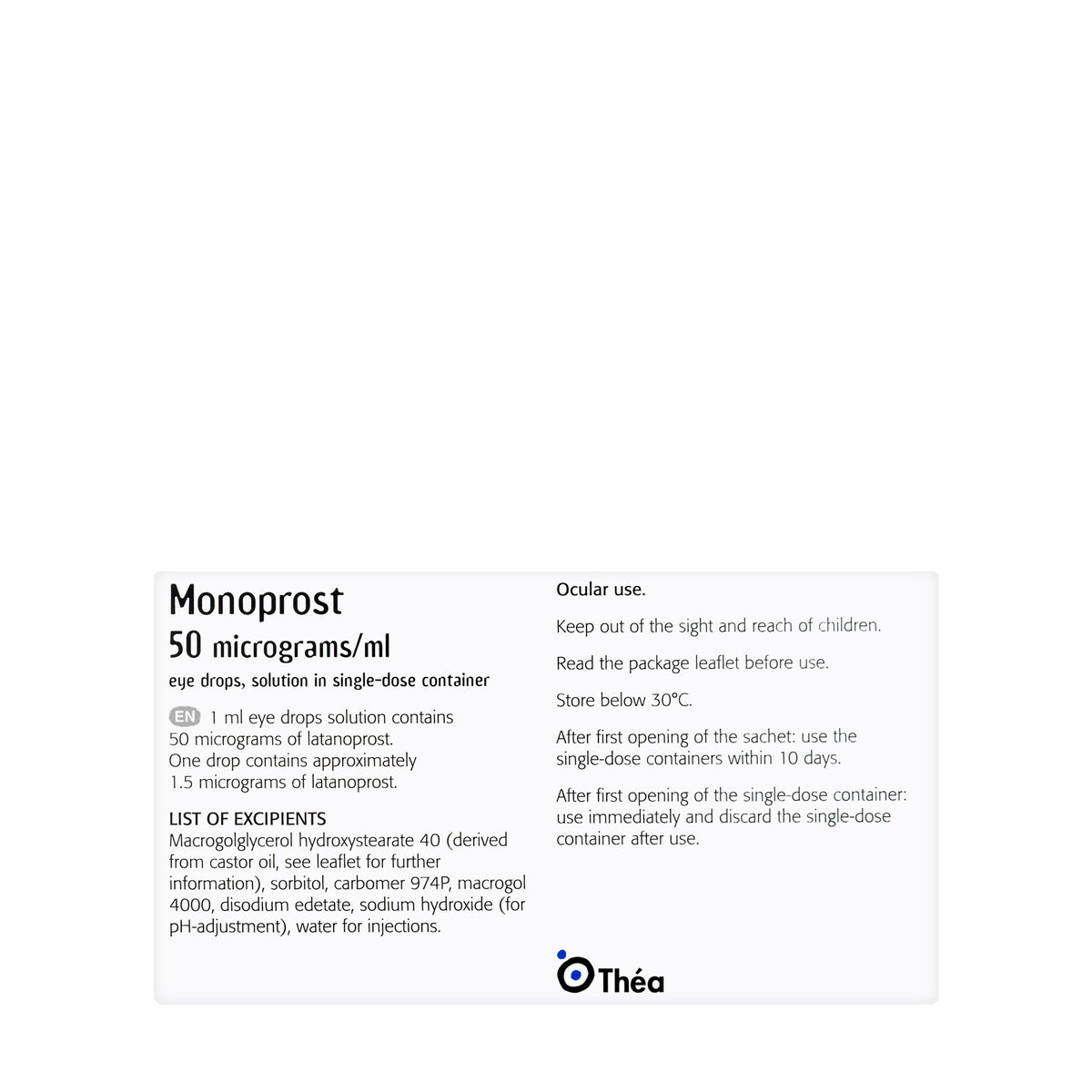 Monoprost Eye Drops Ud 30X0.2Ml