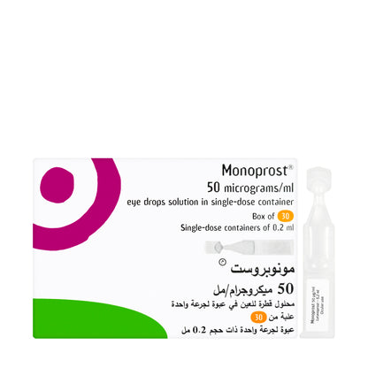 Monoprost Eye Drops Ud 30X0.2Ml