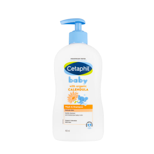 Cetaphil Baby Wash & Shampoo with Organic Calendula 400 Ml