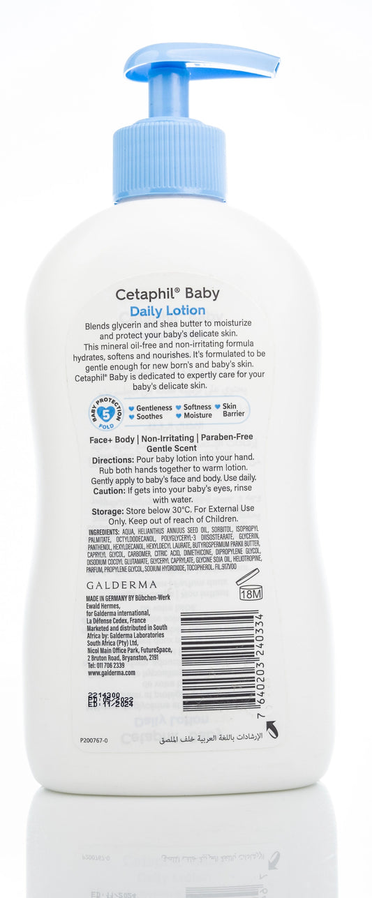 Cetaphil Baby Daily Lotion Sensitive Skin 400 Ml