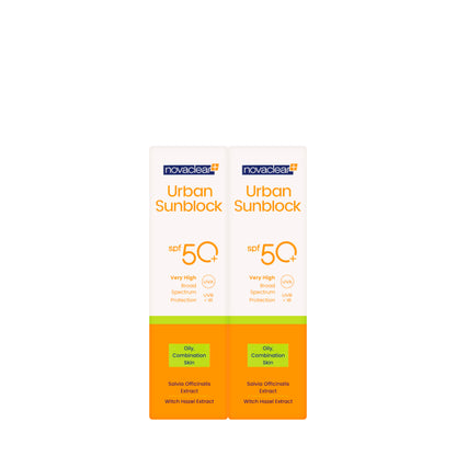 Novaclear Urban Sun [Oily Skin] Spf 50+Face Cream 40 ml 40 Ml 1+1 Offer