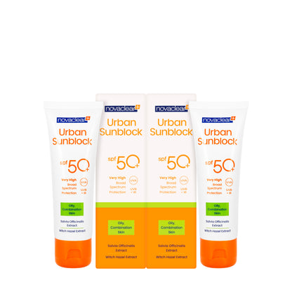 Novaclear Urban Sun [Oily Skin] Spf 50+Face Cream 40 ml 40 Ml 1+1 Offer