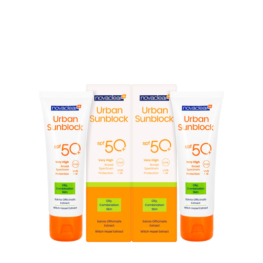 Novaclear Urban Sun [Oily Skin] Spf 50+Face Cream 40 ml 40 Ml 1+1 Offer