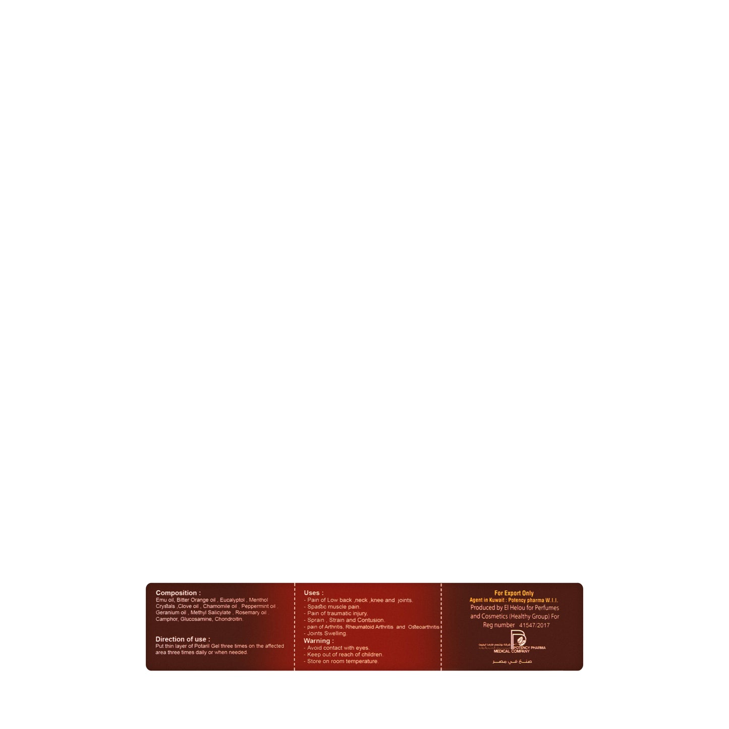 Potaril Gel 50Gm
