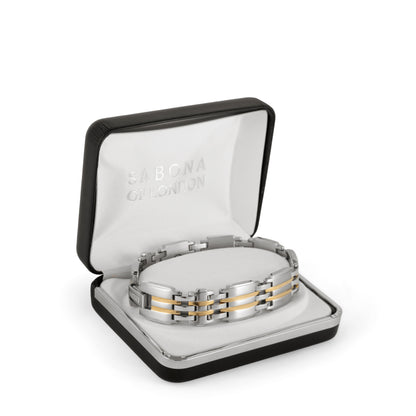 Sabona 354  Executive Class Duet Magnetic Bracelet [Medium]