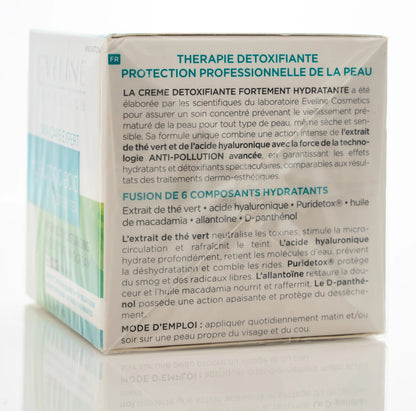 Eveline Hyaluronic Acid + Green Tea Intense Moisturising and Detoxifying Day and Night Cream 50 Ml