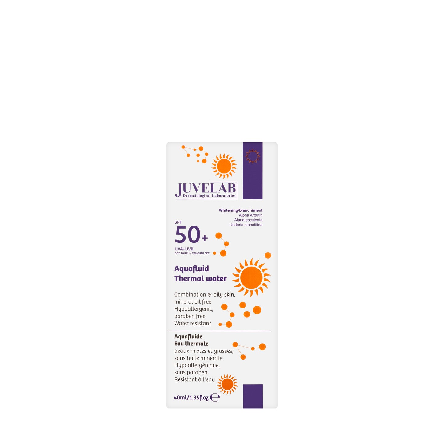 Juvelab Spf 50+ Whitening  Aqua Fluid 40 Ml