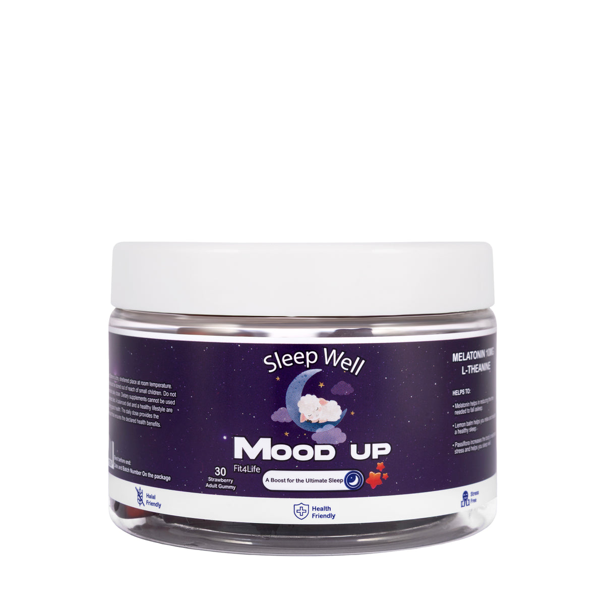 Fit4Life Mood Up Melatonin Adult Gummies 30Pieces