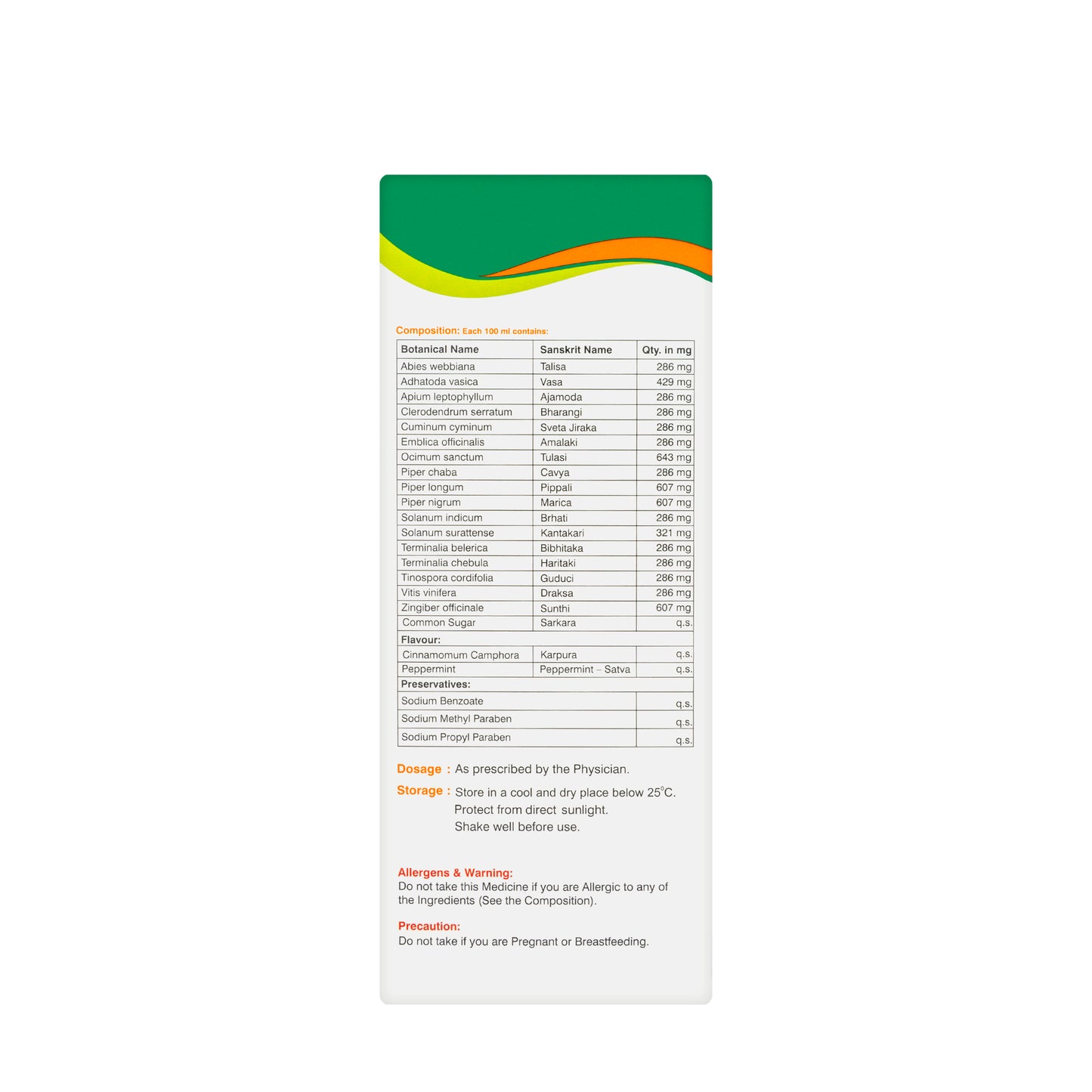 Broncof Herbal Cough Syrup 200 Ml