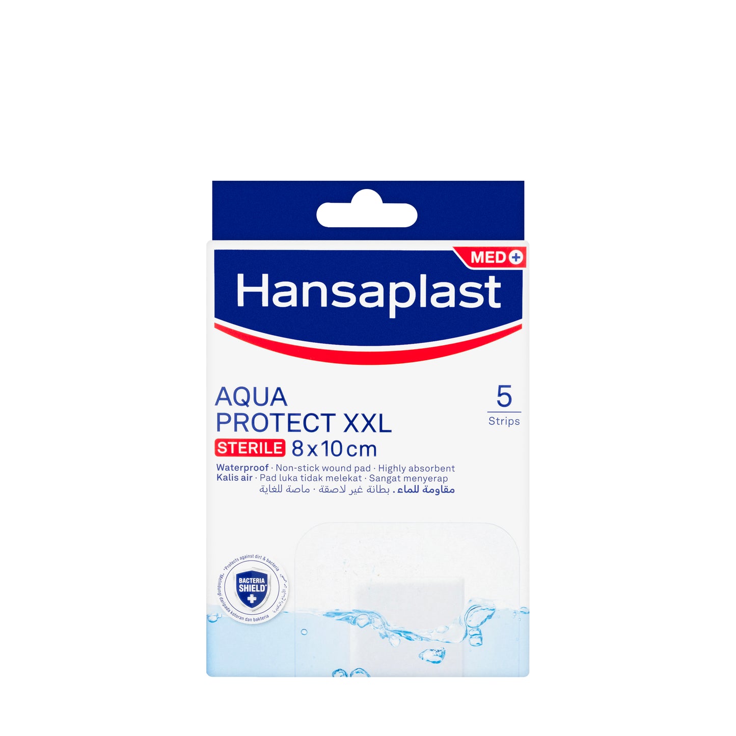 Hansaplast Aqua Protect XXL Sterile 8X10Cm 5 Pieces
