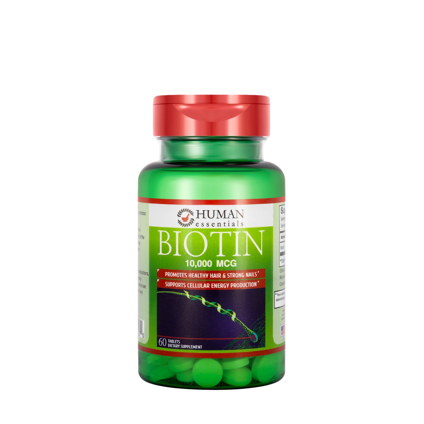 Human Essentials Biotin 10000Mcg 60 Tablet