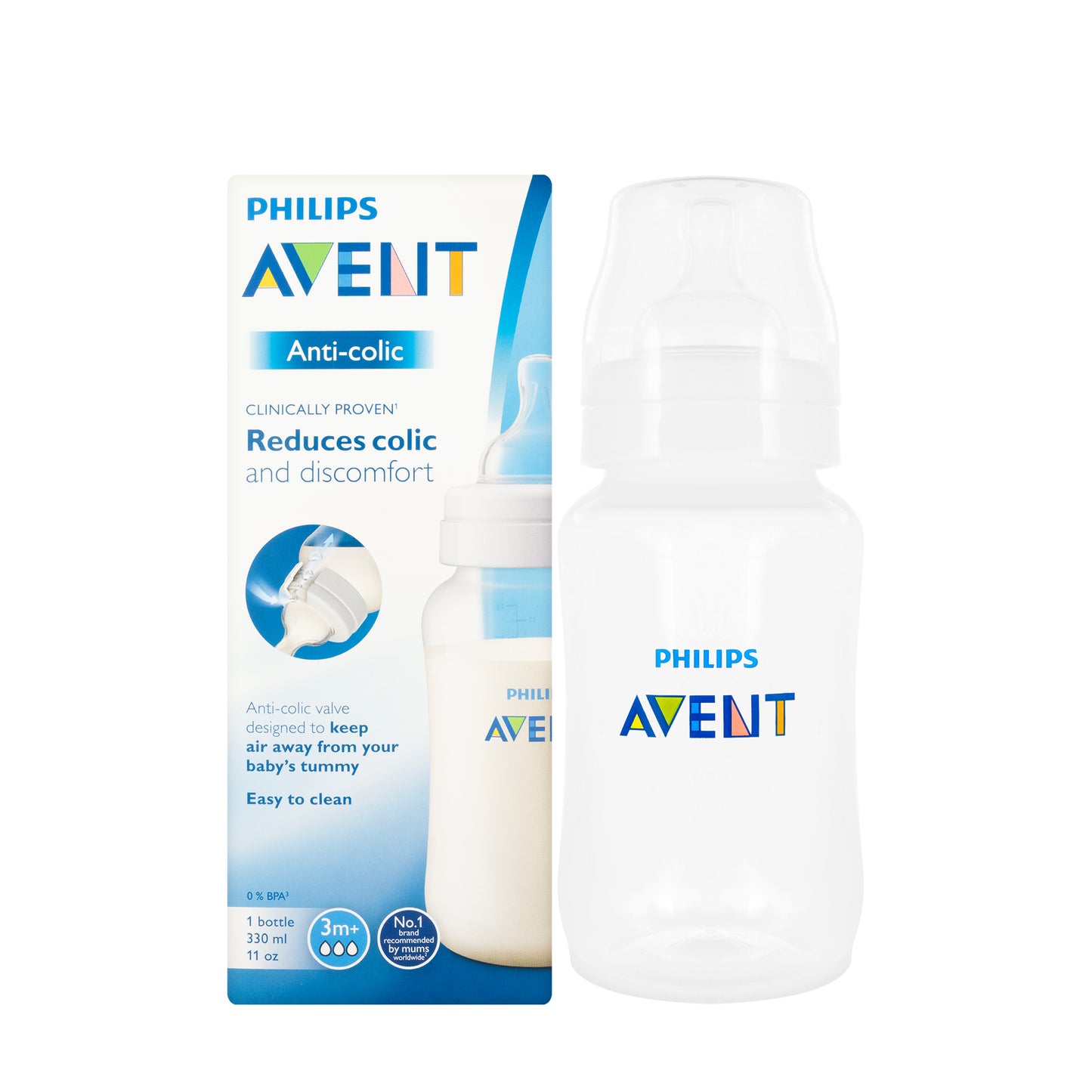 Avent [743] Anti Colic Bottle 3M+ 330ML