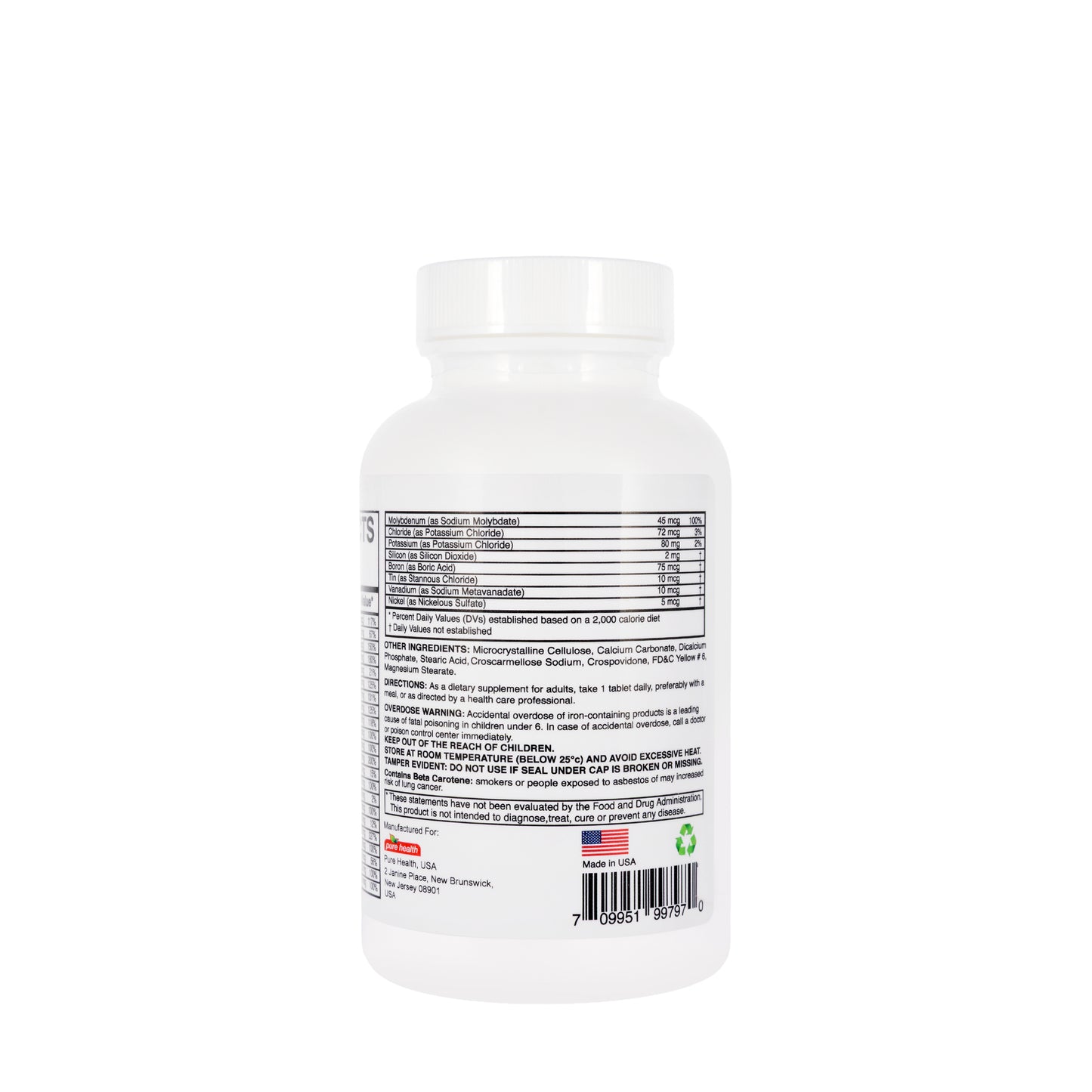 Pure Health Pure One Daily A-Z Plus multivitamins & Multiminerals 60 Tablets
