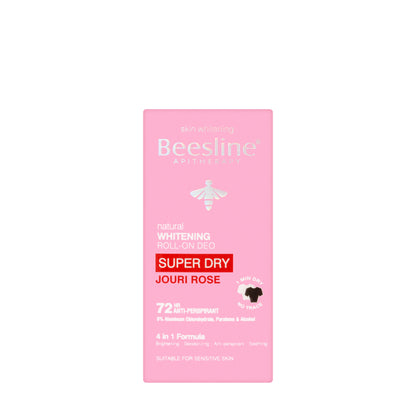 Beesline 72 Hours Whitening Roll On Deo Super Dry Jouri Rose 50 Ml