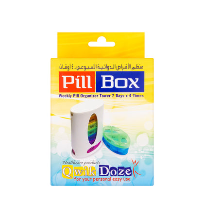 Qwik Doze Pill Box Weekly (7 × 4 Times)