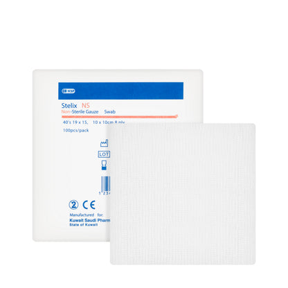 Ksp Stelix Non Sterile Gauze Swab 10X10 Cm 100 Pieces