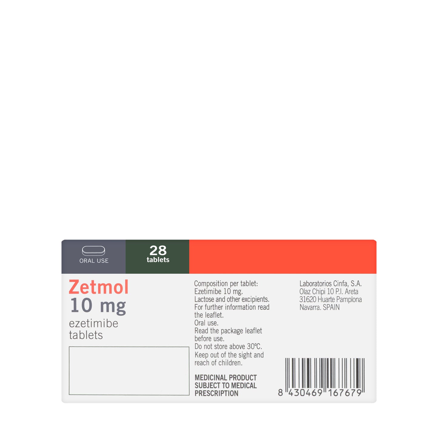 Zetmol 10Mg 28Tablets