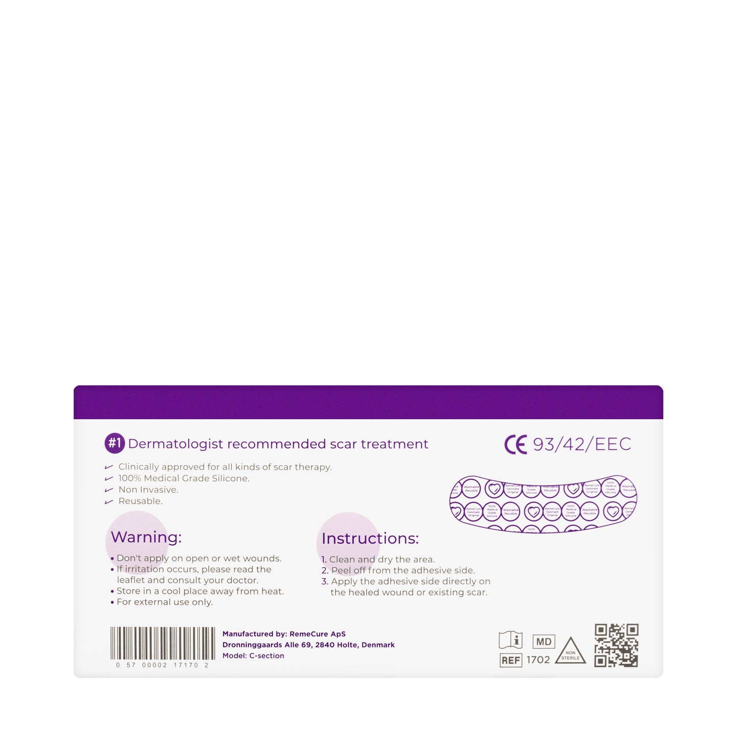 RemeCure C Section Silicone Gel 2 Sheets