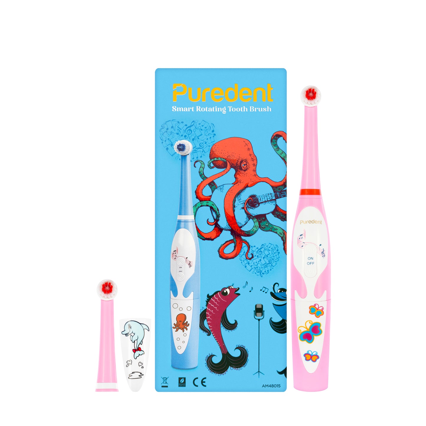 Puredent Smart Rotating Toothbrush-Pink AM48015