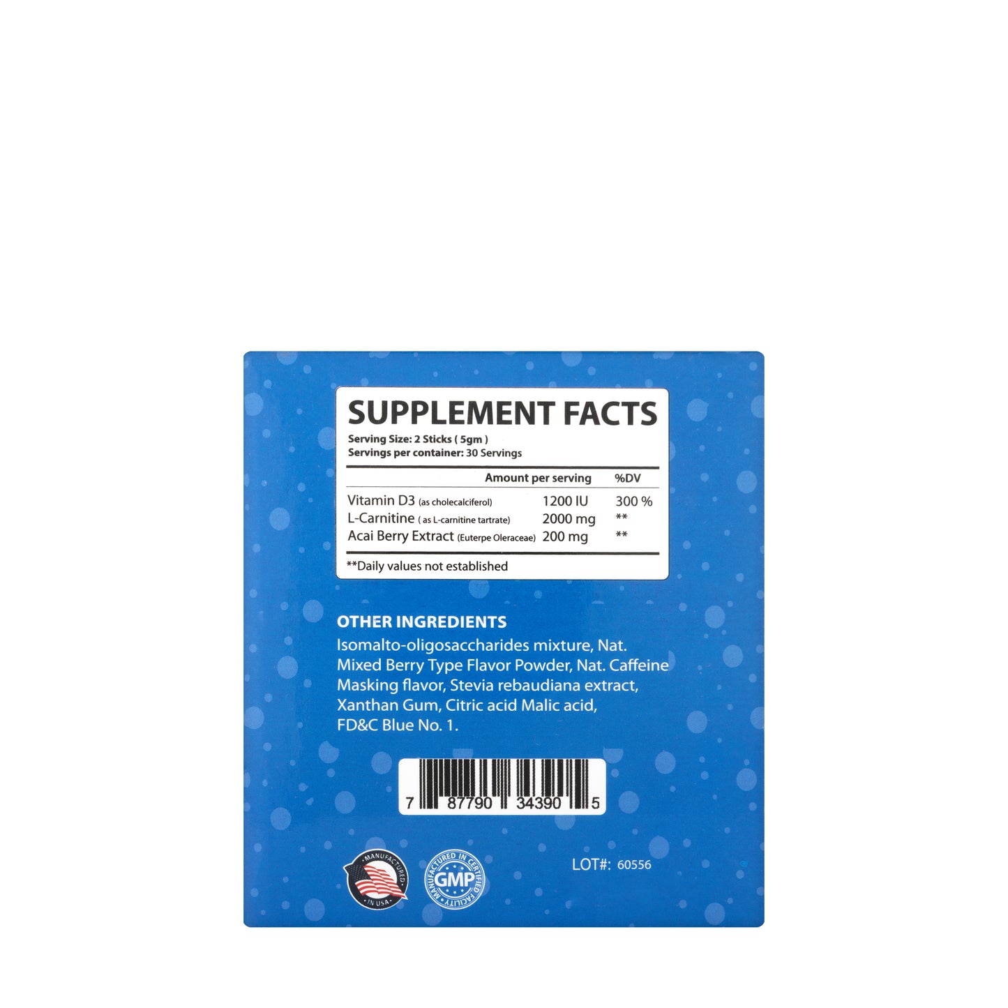 Us-Nutri Blue Juice 60 Sticks