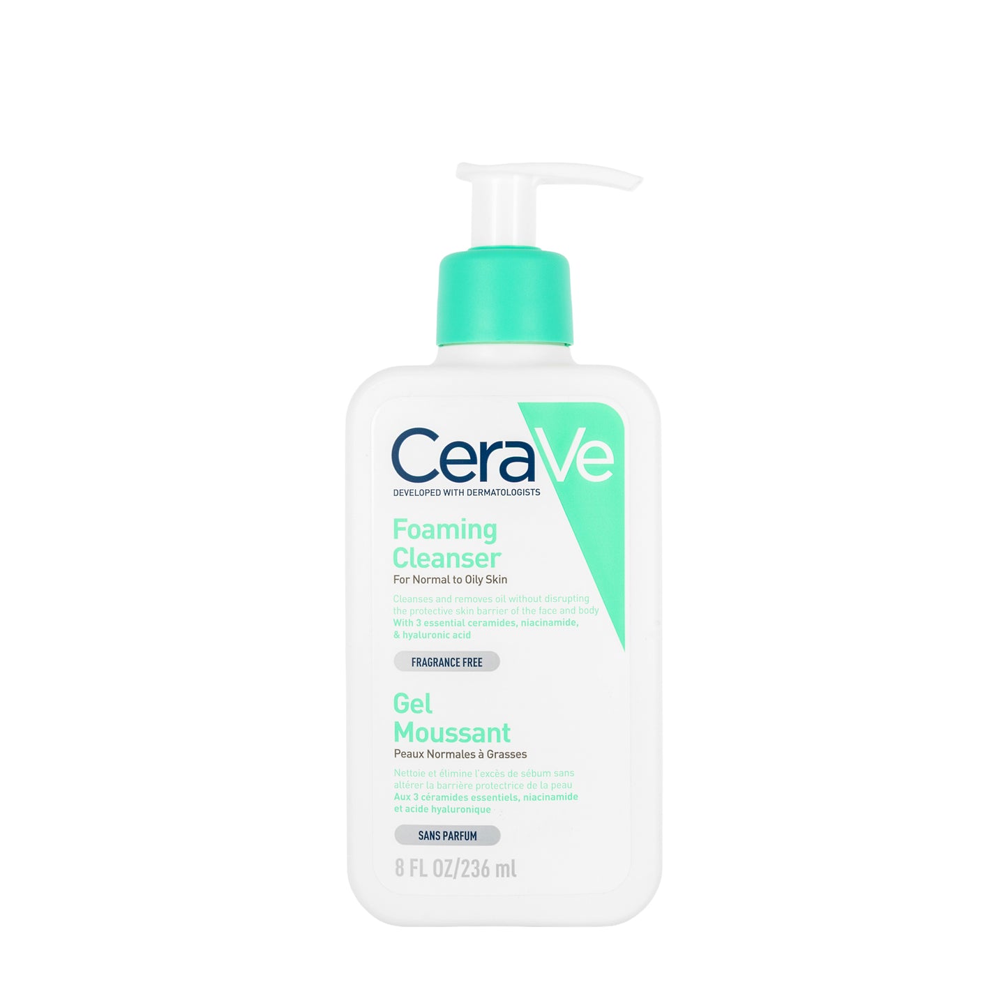 CeraVe Foaming Cleanser Gel [ Normal To Oily Skin ] 236 Ml