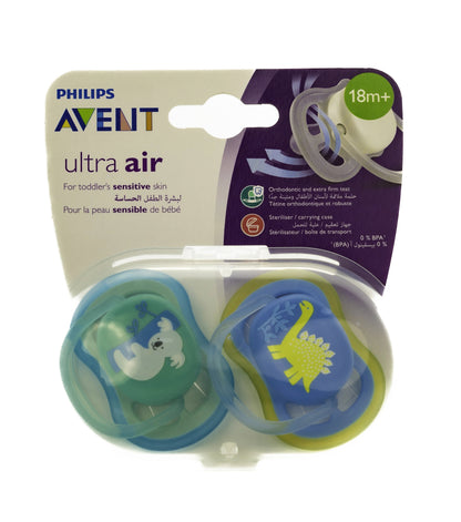 Avent [586] Ultra Air Animals Soother 18M+ 2 Pieces