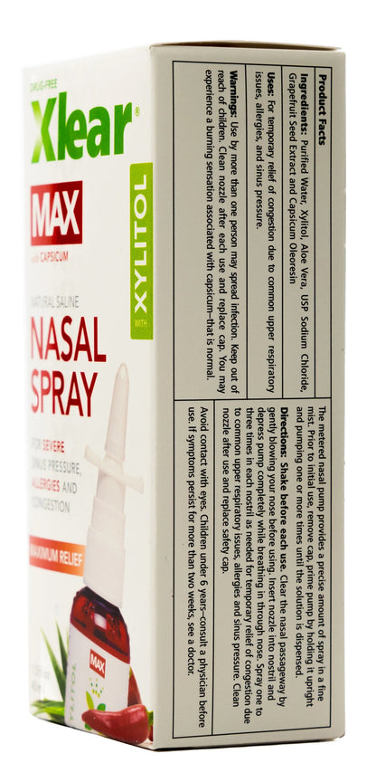 Xlear Max Nasal Spray 45Ml