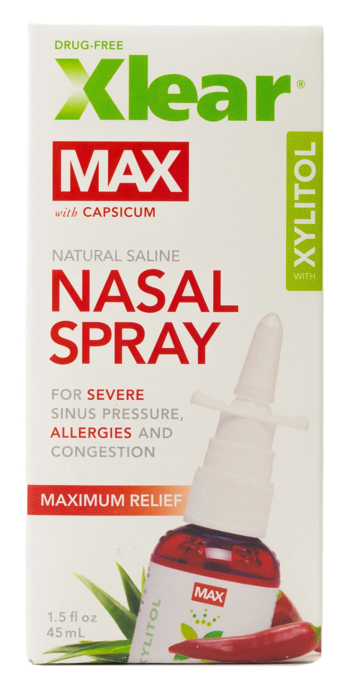Xlear Max Nasal Spray 45Ml