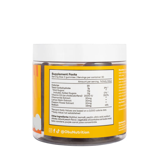 أوبو فيتامين د3 نكهة الخوخ 60 حلوي مضغ