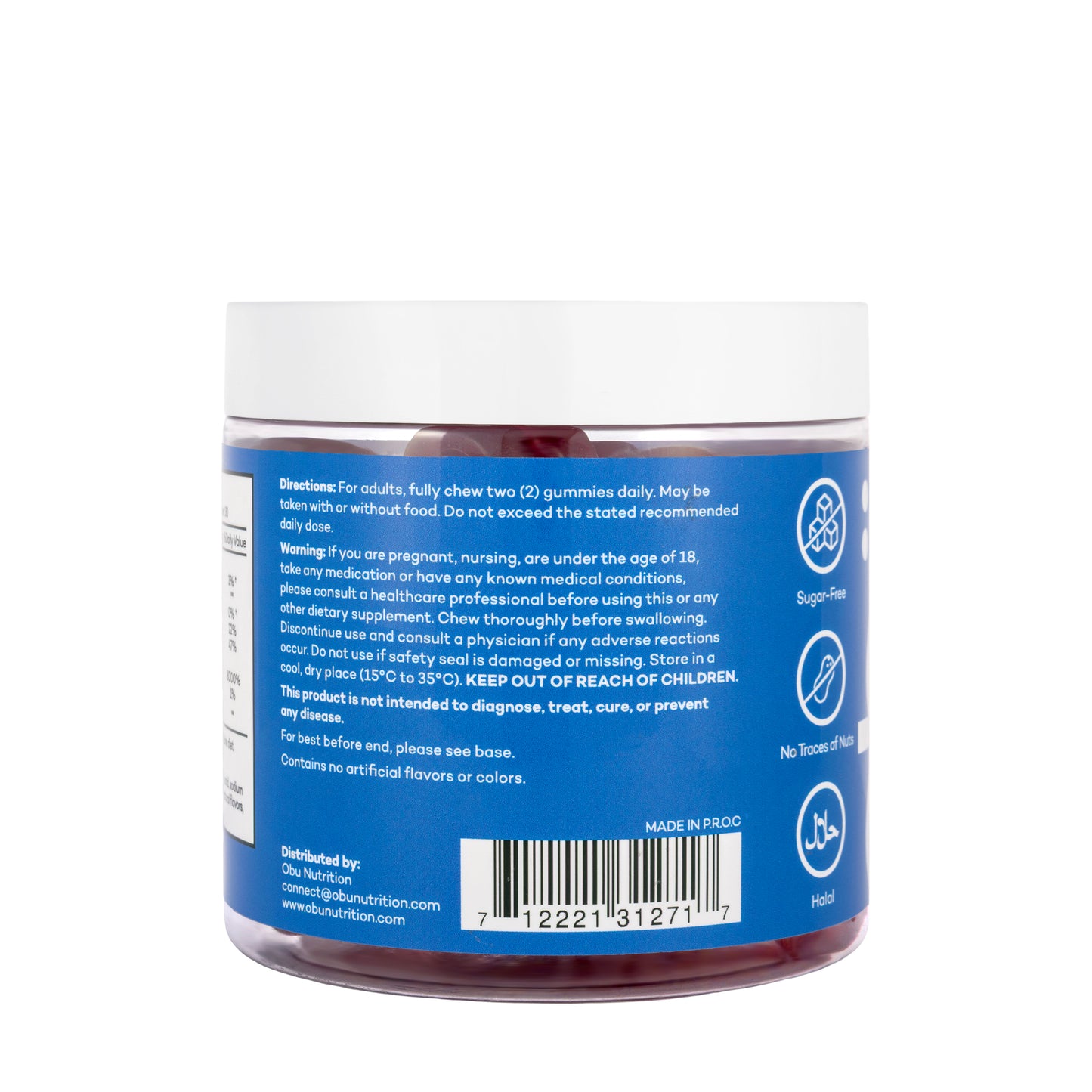 OBU Hair Skin and Nails 60 Gummies