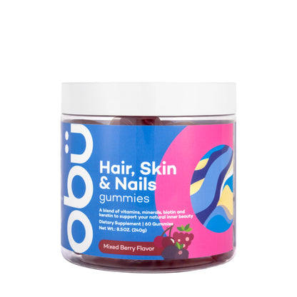 OBU Hair Skin and Nails 60 Gummies