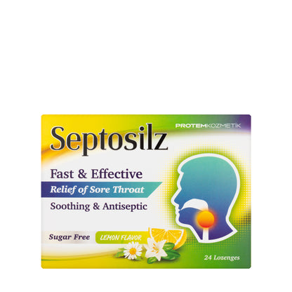 Septosilz Lemon Sugar Free 24 Lozenges