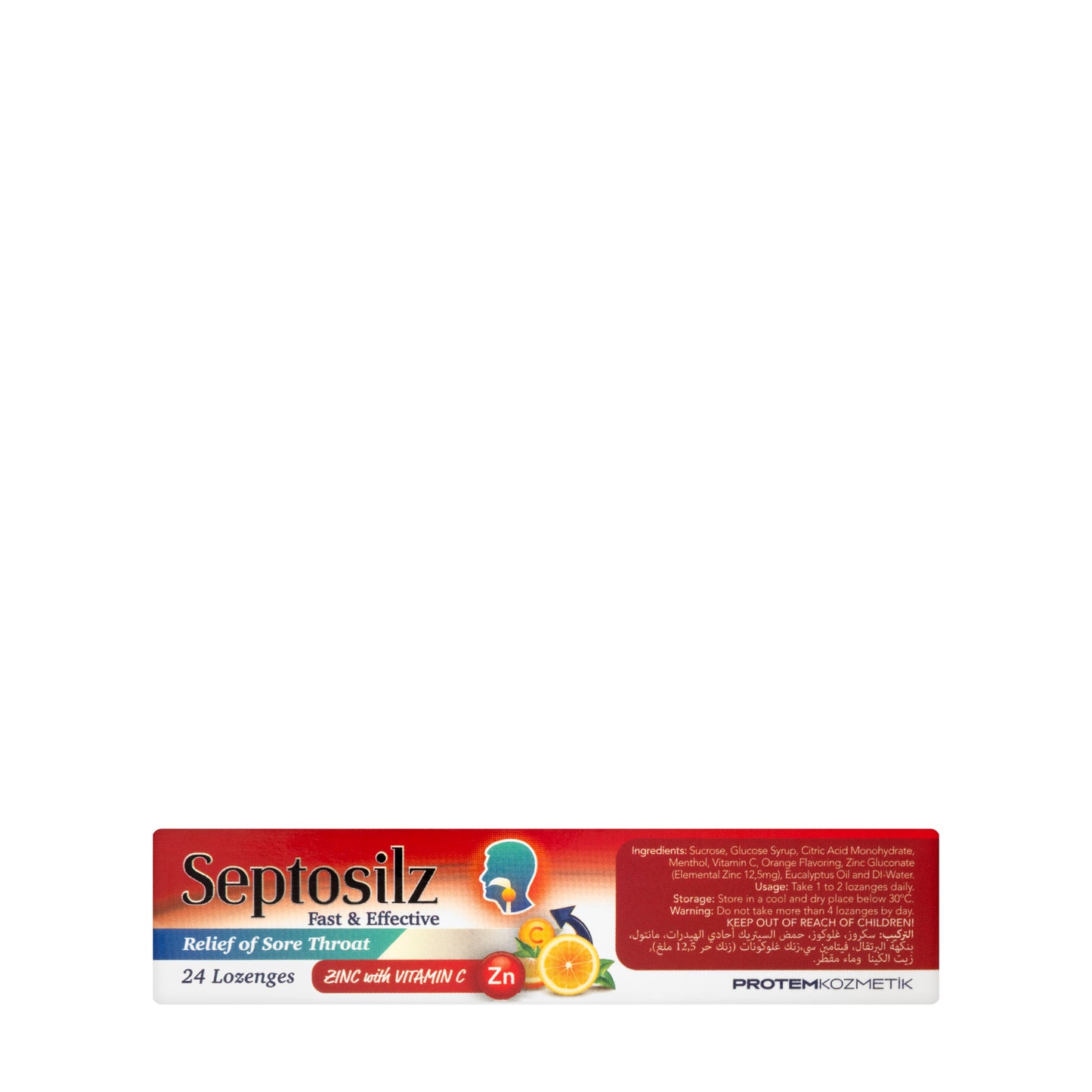 Septosilz Zinc With Vitamin-C 24 Lozenges