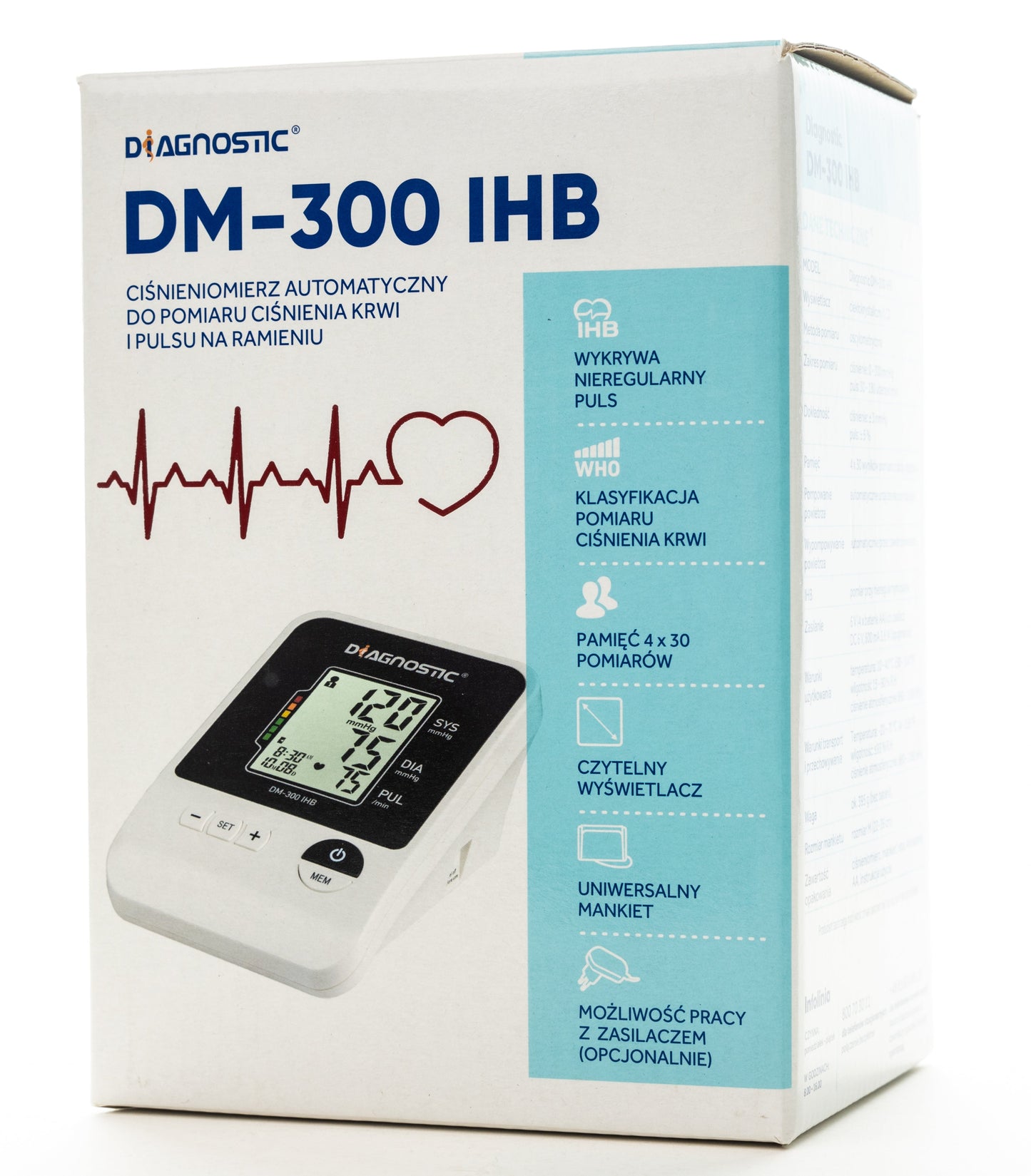 Diagnostic Upper-Arm Blood Pressure Monitor [Dm-300Ihb]