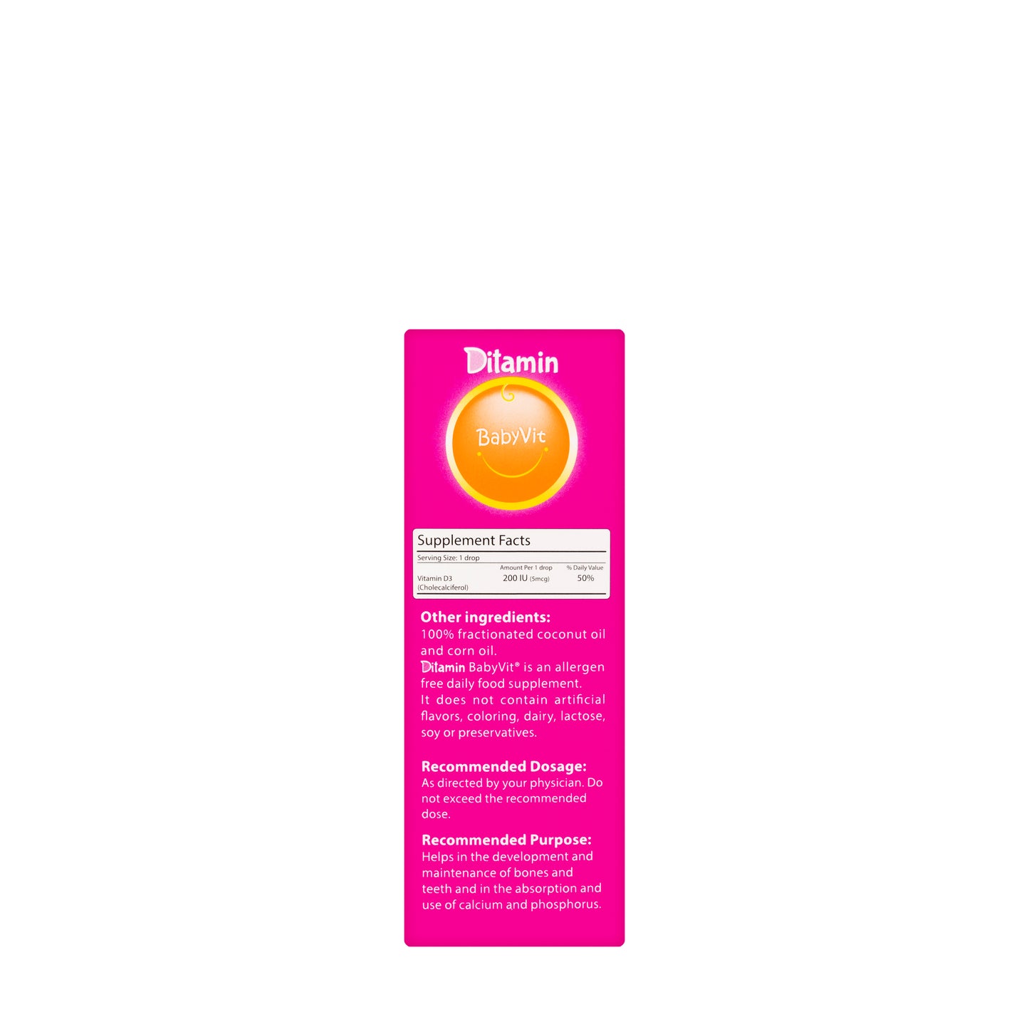 Ditamin Babyvit Vitamin D3 200 IU Drops 10Ml