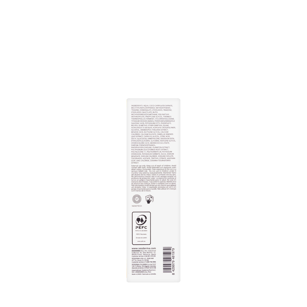 Sesderma Repaskin SPF 50 Invisible Light Fluid 50 ml