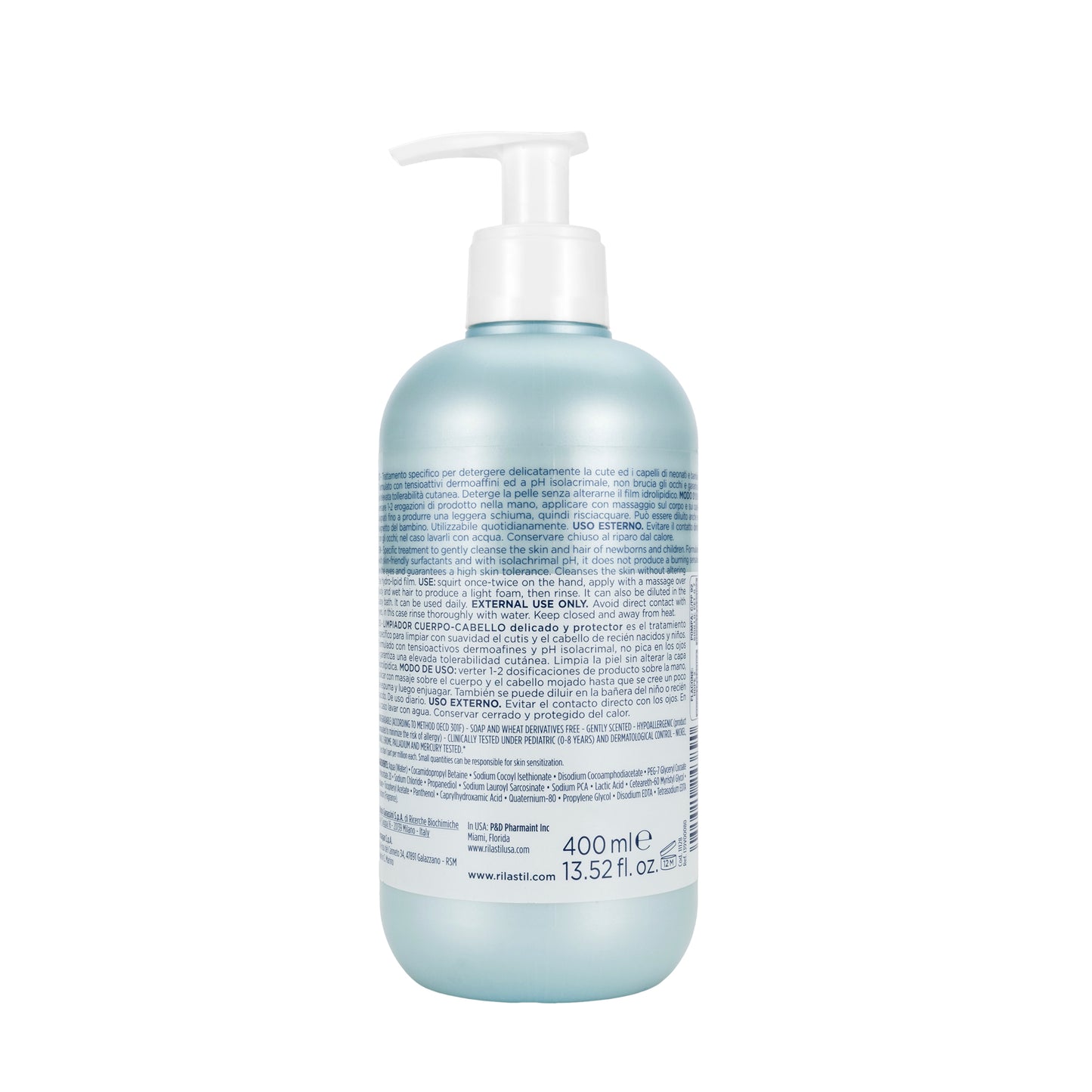 Rilastil Dermastil Pediatric Body Hair Clean 400 Ml