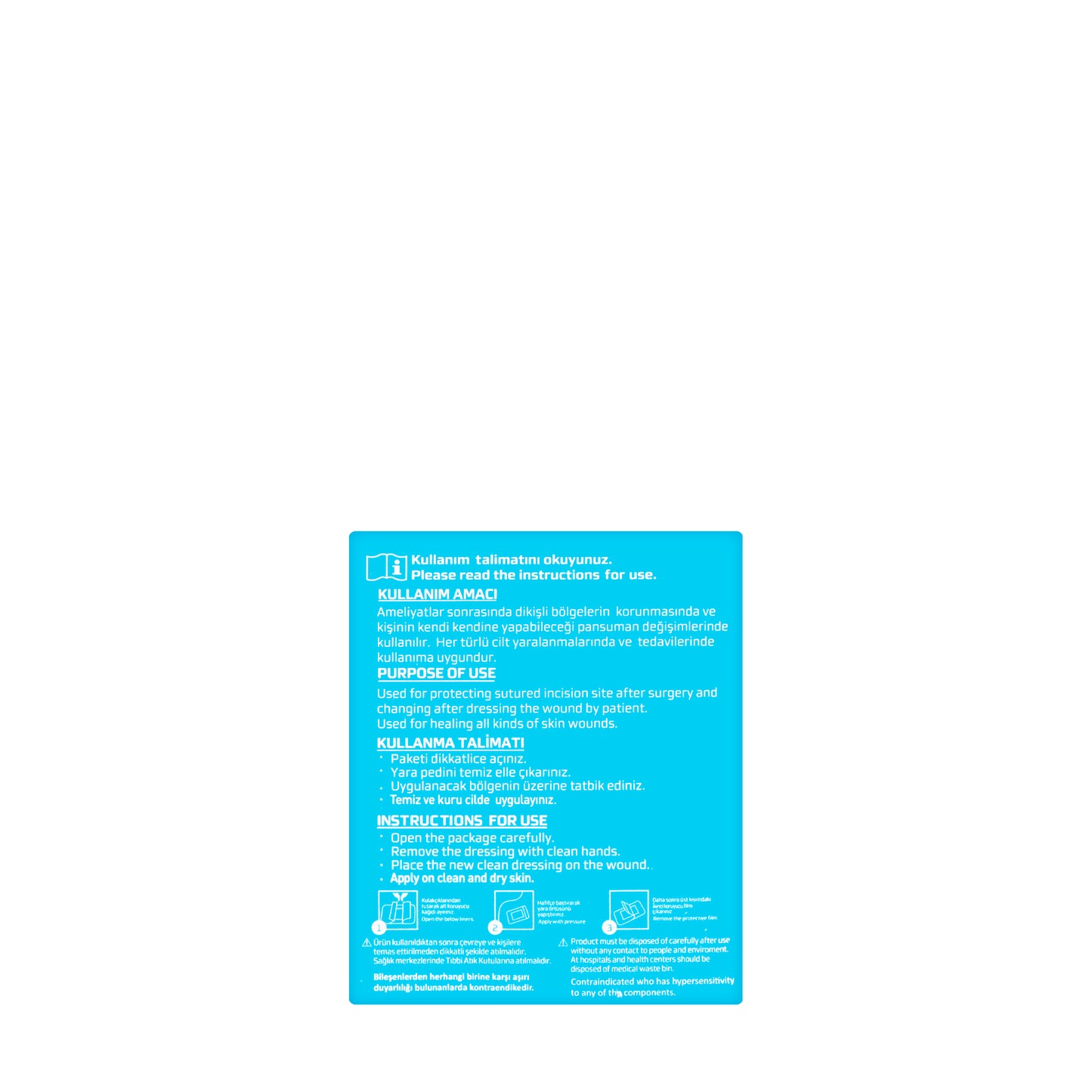Clivex Transparent Wound Dressing 5X7.5 Cm 50 Pieces