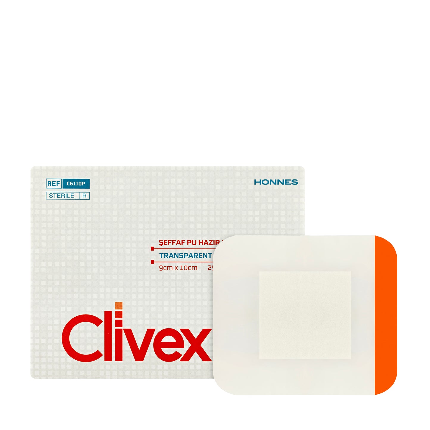 Clivex Transparent Wound Dressing 9X10 Cm 25 Pieces