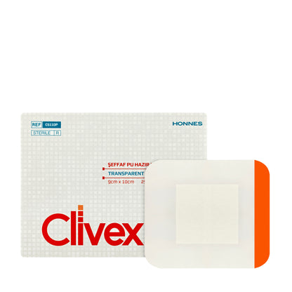 Clivex Transparent Wound Dressing 9X10 Cm 25 Pieces