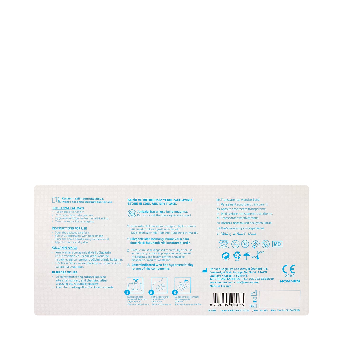 Clivex Dressing 9X20Cm 25 Pieces