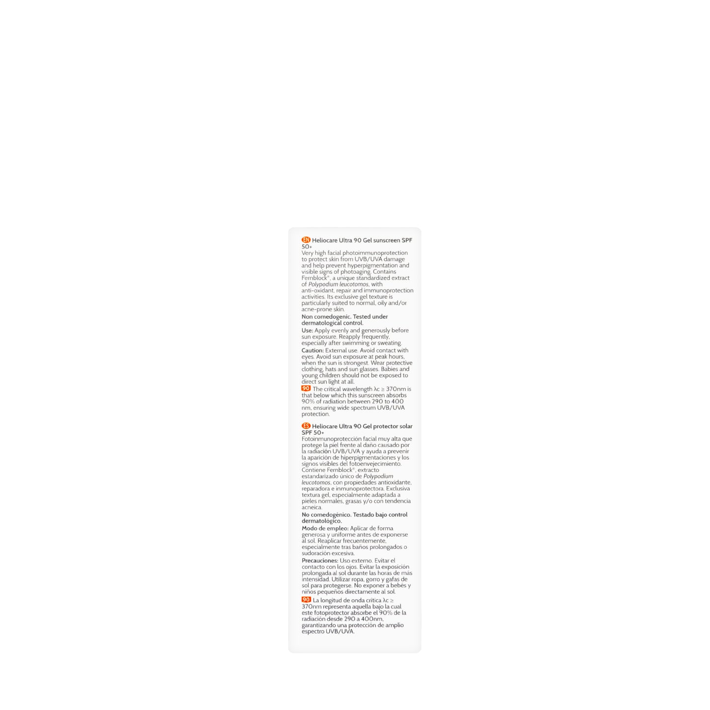 Heliocare Ultra Spf 90 Gel 50 Ml