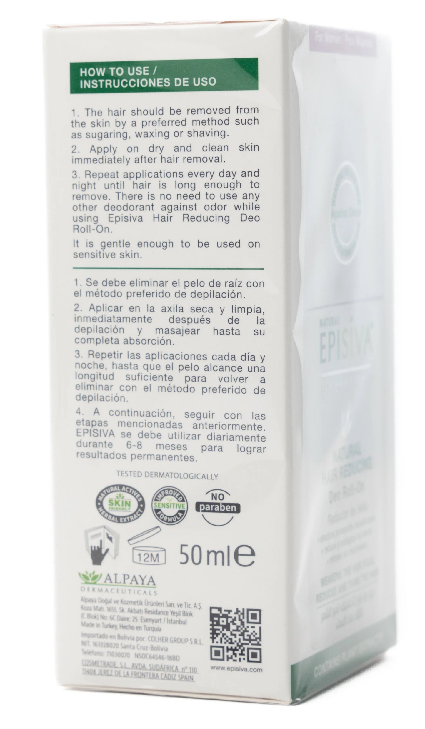 Episiva Stop Hair Growth Deo Roll-On for Women 50 Ml