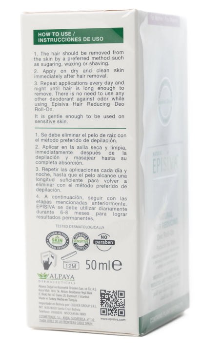 Episiva Stop Hair Growth Deo Roll-On for Women 50 Ml