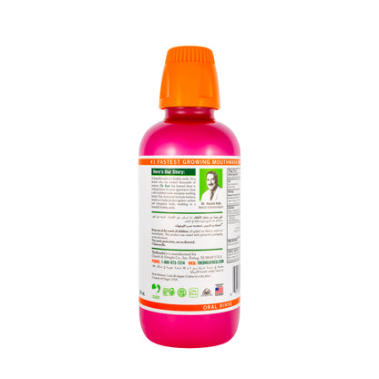 The Breath Co Healthy Smile Sparkle Mint Mouthwash 500 ml-Pink