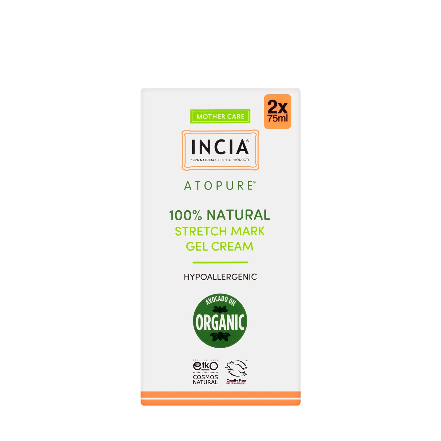 Incia Stretch Mark Gel Cream 2X75 Ml