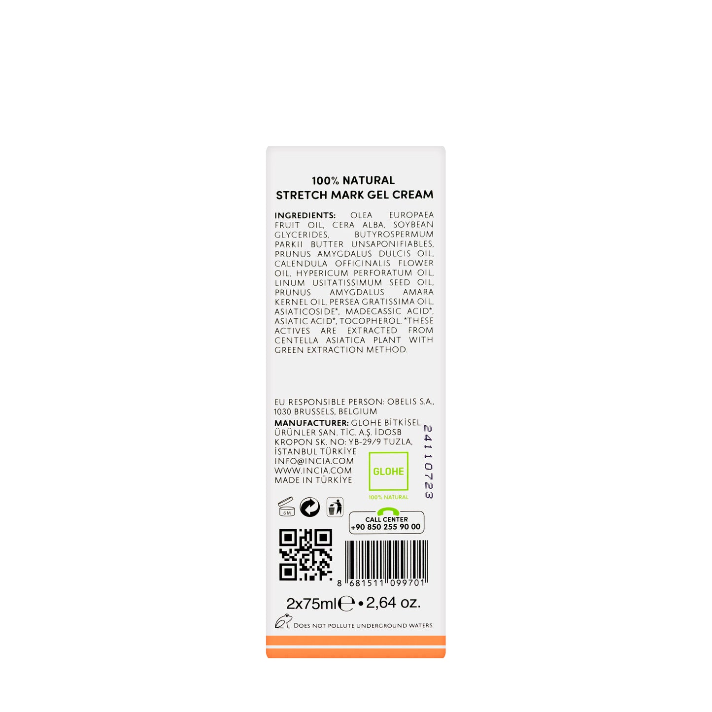 Incia Stretch Mark Gel Cream 2X75 Ml
