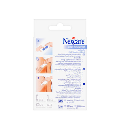 Nexcare Clear Waterproof Assorted 30 Pieces[CWP-30]