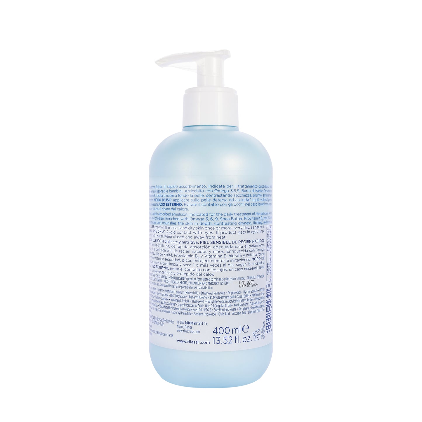 Rilastil Dermastil Pediatric Body Milk 400 Ml